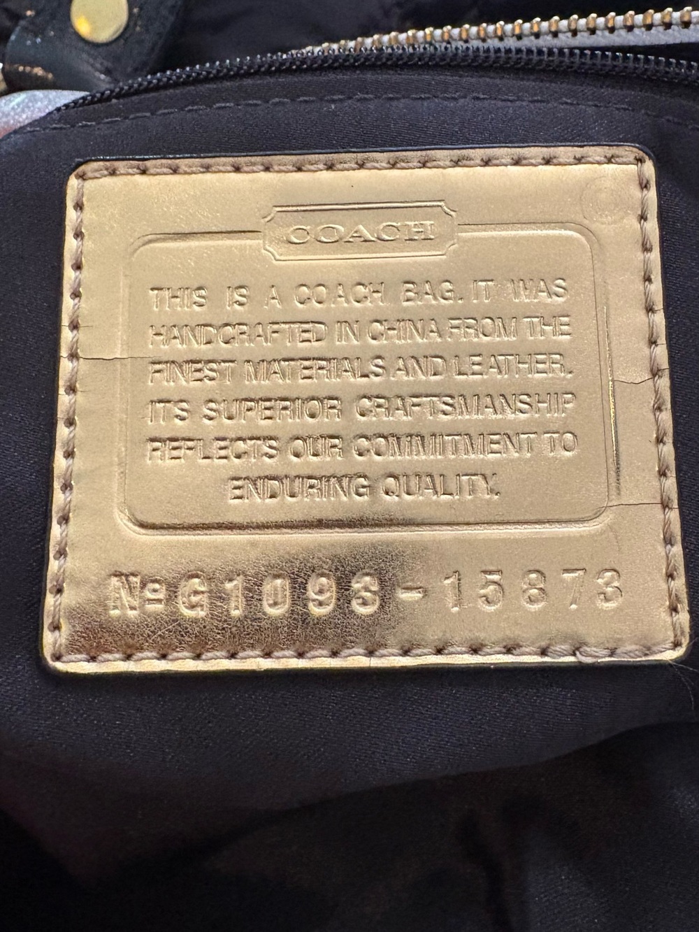 Coach Poppy "Ski Bunny" Quilted Nylon Glam Tote (limited edition) 2010 - Picture 6 of 10